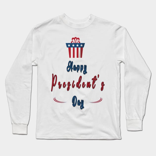 happy president's day Long Sleeve T-Shirt by fanidi